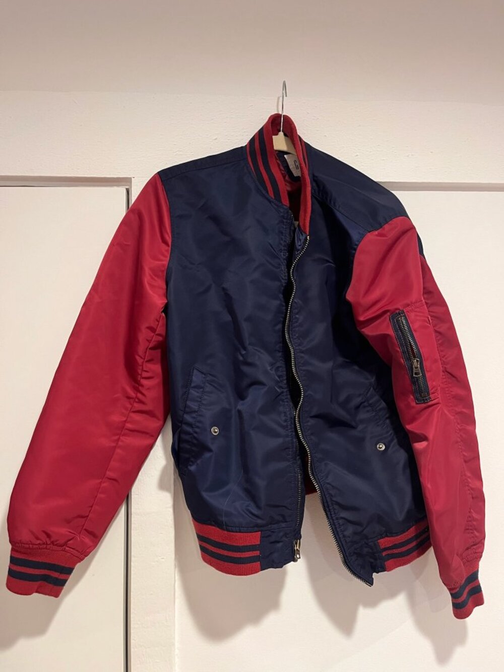 GAP Blue Denim Bomber Jacket Men's S